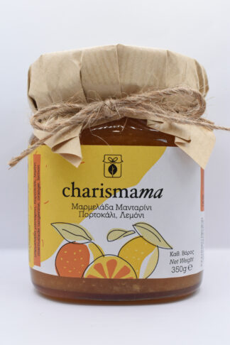 Μαρμελάδα Μανταρίνι, Πορτοκάλι, Λεμόνι 350γρ